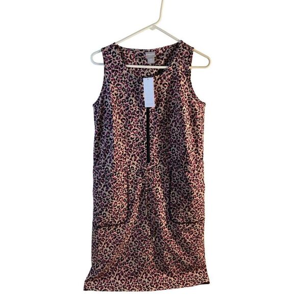 Chicos Zenergy dress 00 size 2 UPF 50+ New Animal print packable - Picture 1 of 8